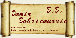 Damir Dobricanović vizit kartica